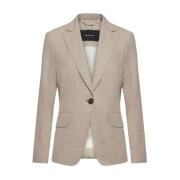 Kiton Beige Cashmere Jacka med Ren Design Brown, Dam