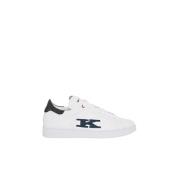 Kiton Vita kalvskinn sneakers med koppula White, Herr