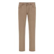 Boggi Milano Stretch bomullsjeans Beige, Herr