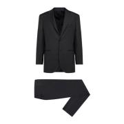 Kiton Svart Ullkostym Blue Diamond Kollektion Black, Herr