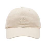 Anine Bing Vintage Bomull Trucker Hat Beige, Dam