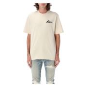 Amiri City T-shirt Alabaster Ss25 Beige, Herr