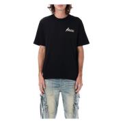 Amiri Svart City T-shirt med Logotyp Black, Herr