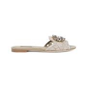 Dolce & Gabbana Neutrala Sandaler Ss25 Beige, Dam