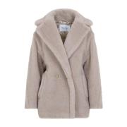 Max Mara Kort Teddyjacka Gray, Dam