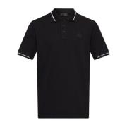 Moncler Polo med logotyp Black, Herr