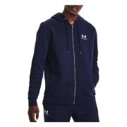 Under Armour Essential Fleece Zip Hoodie Blue, Herr