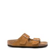 Birkenstock Sliders Brown, Herr