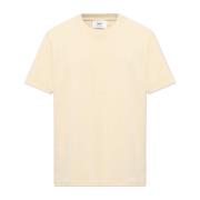 Ami Paris T-shirt med logotyp Beige, Herr