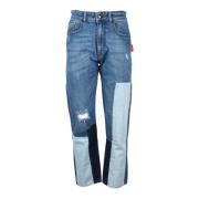 Semicouture Slim-fit Jeans Blue, Dam