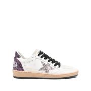 Golden Goose Stiliga Multifärgade Lädersneakers White, Dam