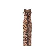 Roberto Cavalli Animal Jacquard Midi Klänning Bodycon Fit Multicolor, ...