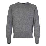 Doppiaa Lyxig Grå Crewneck Sweater Aw24 Gray, Herr