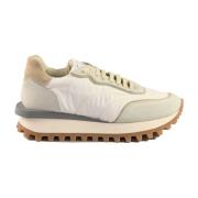 Eleventy Casual sneakers med gummisula Beige, Dam