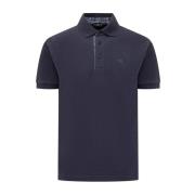 Etro Blå Polo Skjorta Pegaso Motif Blue, Herr