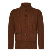 Doppiaa Brun Ribbad Bomberjacka Aw24 Brown, Herr