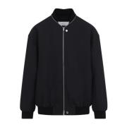 Jil Sander Svart Blouson Jacka Black, Herr