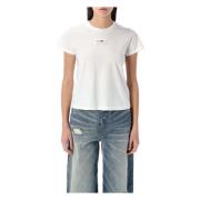 MM6 Maison Margiela T-shirt Etiquette White, Dam