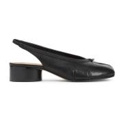 Maison Margiela Svarta Läderballerinor Eleganta Bekväma Skor Black, Da...