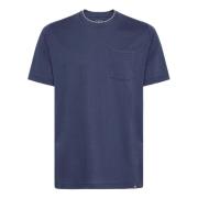 Boggi Milano T-shirt i bomull och Tencel-jersey Blue, Herr