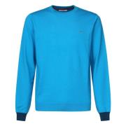 Sun68 Blå Crewneck Logo Tröja Långa ärmar Blue, Herr