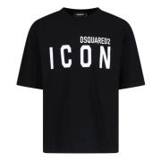 Dsquared2 Svart T-shirt för män Black, Herr