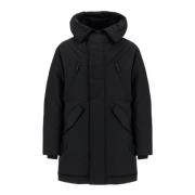 Dsquared2 Svart Techno Dunparkas med huva Black, Dam