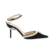 Mach & Mach Elizabeth Rhinestone Mockapumps Black, Dam