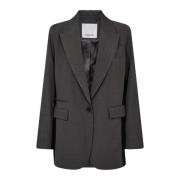 Co'Couture Oversize Panel Blazer Mörkgrå Gray, Dam