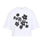 Marni Vit T-shirt för kvinnor White, Dam