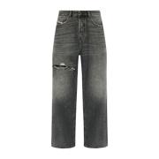 Diesel Vintage Denim Jeans Gray, Dam