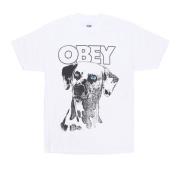 Obey Dalmation Print Tee Vit Skjorta White, Herr