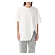 The Attico Stilren Tee med Unik Design White, Dam