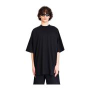 Vetements Svart Logga Broderad Oversized T-shirt Black, Herr