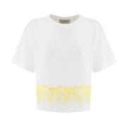 Ermanno Scervino Blommig Spets T-Shirt White, Dam