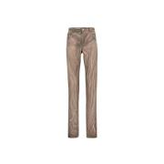 Roberto Cavalli Faded Straight-Leg Denim Jeans Beige, Herr