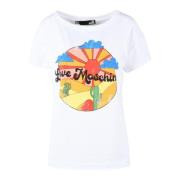 Love Moschino Tshirt White, Dam