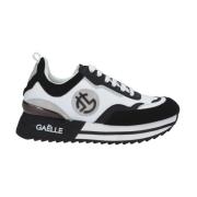 Gaëlle Paris Gbcdp3105 Sneaker - Vit/Svart med Metalllogo Black, Dam