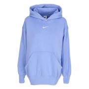 Nike Phoenix Fleece Oversized Pullover Hoodie Blue, Dam