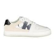 Calvin Klein Sportiga vita sneakers med kontrastdetaljer White, Dam