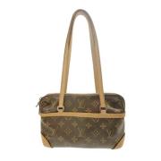 Louis Vuitton Vintage Pre-owned Canvas axelremsvskor Brown, Dam