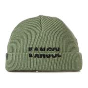 Kangol Räfflad Vinter Beanie Mössa Grön Green, Herr