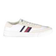 Tommy Hilfiger Sportiga vita snörskor med kontrastdetaljer White, Herr