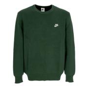 Nike Bomull Crewneck Sweater i Fir/Vit Green, Herr