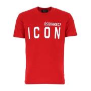 Dsquared2 Ikon Print Logo T-shirt Red, Herr