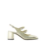 Carel Parisisk Stil Mary Janes Skor Yellow, Dam