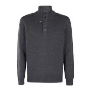 Fay Stilren Stickad Pullover Tröja Gray, Herr