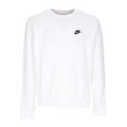 Nike Lätt Crewneck Sweatshirt Sportswear Club White, Herr