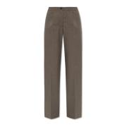 Samsøe Samsøe Satove Trousers Brown, Dam