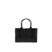 Bottega Veneta Handgjord Liten Arco Tote Väska Black, Dam